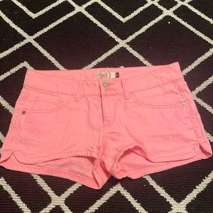 pink low rise jeans